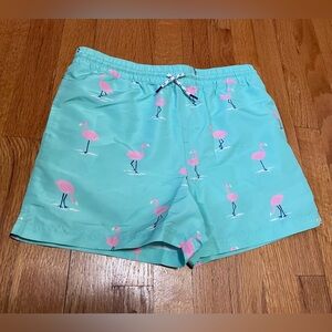 The Beaufort Bonnet Company Flamingo Print Swim Shorts